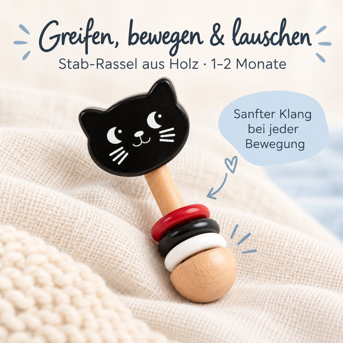 SMALL FOOT Baby-Box - 0 - 3 Monate „Wahrnehmen & Ankommen“