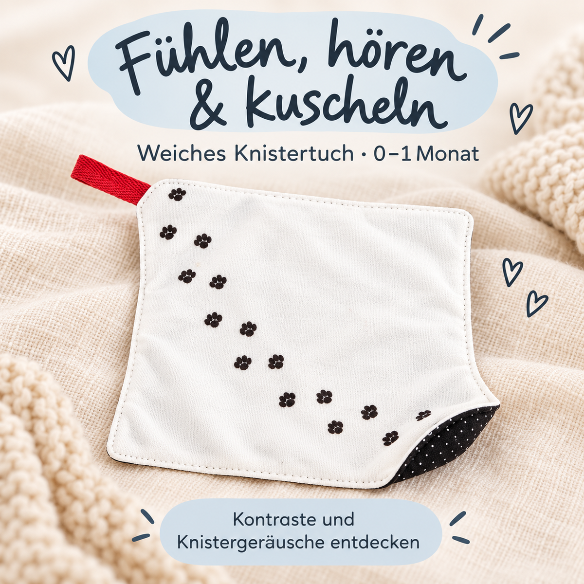 SMALL FOOT Baby-Box - 0 - 3 Monate „Wahrnehmen & Ankommen“