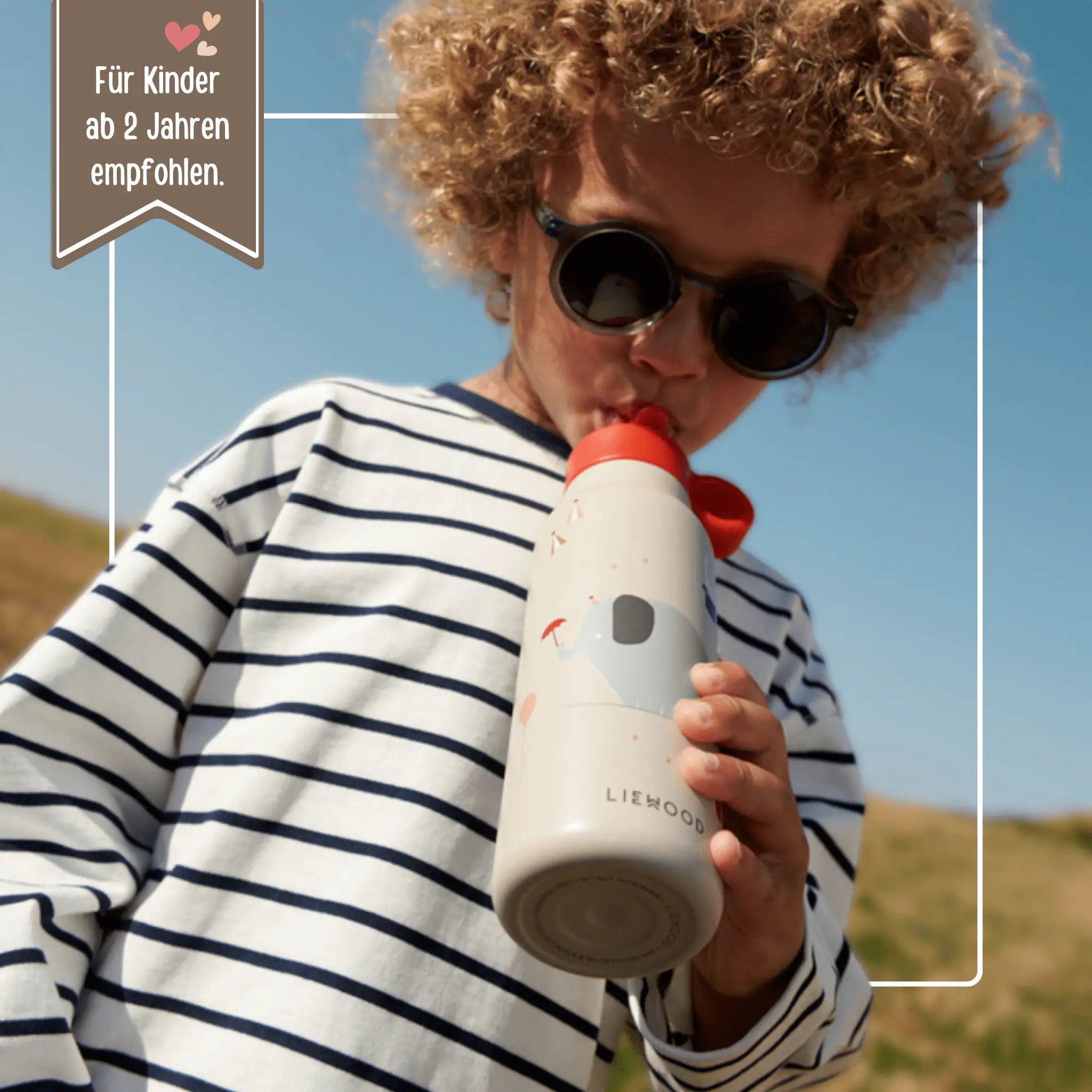 LIEWOOD Trinkflasche Edelstahl 350ml Print Trinkflaschen -  wunderwunsch