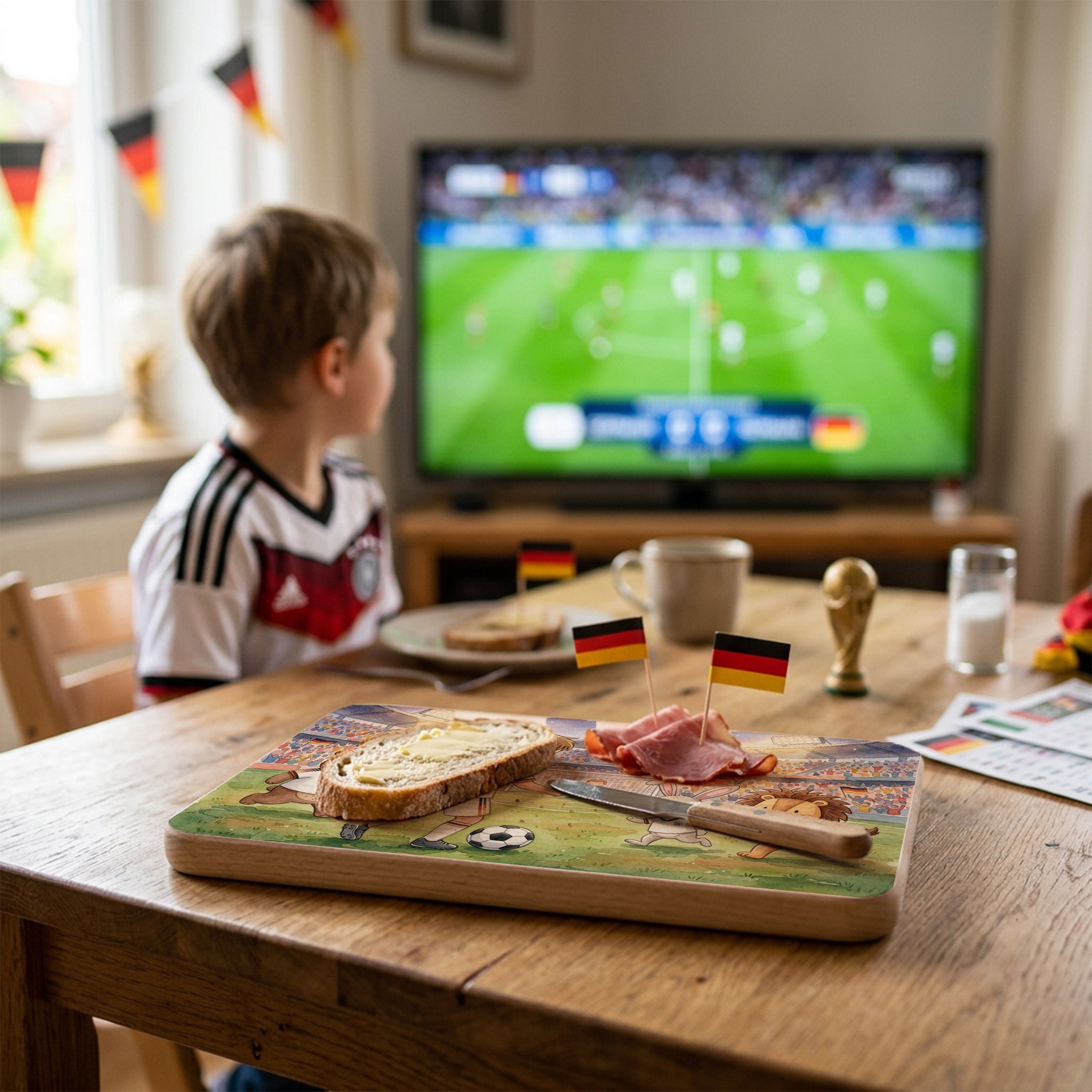 Frühstücksbrettchen personalisiert - WM-Kollektion