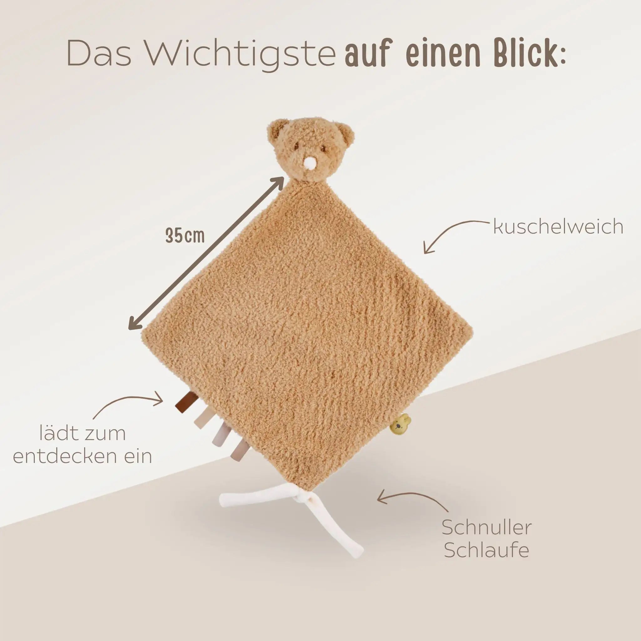NATTOU Schmusetuch - Bär, Hase Textilien & Baby -  wunderwunsch