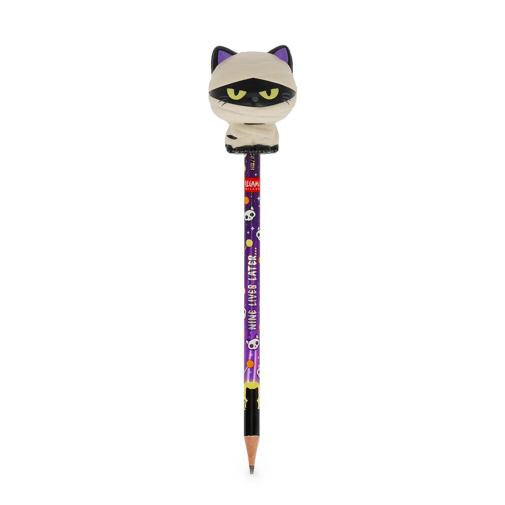 LEGAMI Halloween-Anti-Stress-Bleistift Mummy Cat „Nine Lives Later“ - Squeezies