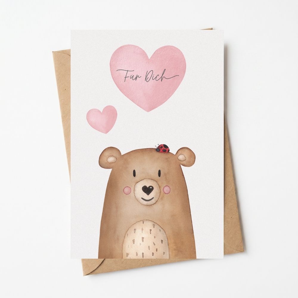 Postkarte "Bär" Für Dich
