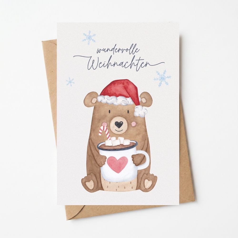 Postkarte "Kakaobär"