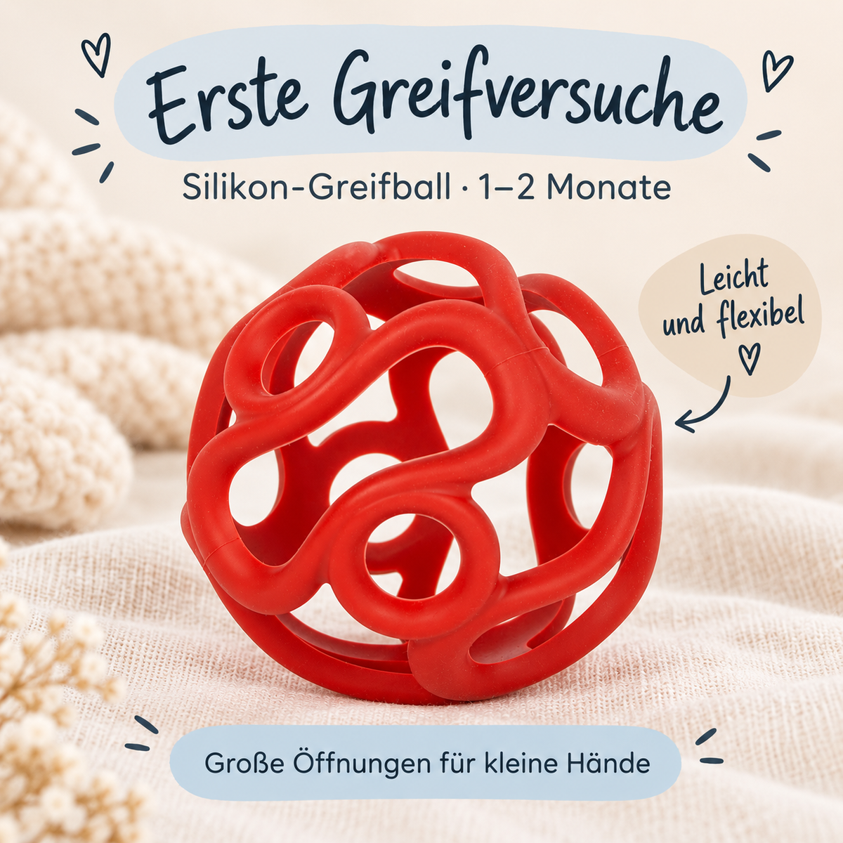 SMALL FOOT Baby-Box - 0 - 3 Monate „Wahrnehmen & Ankommen“