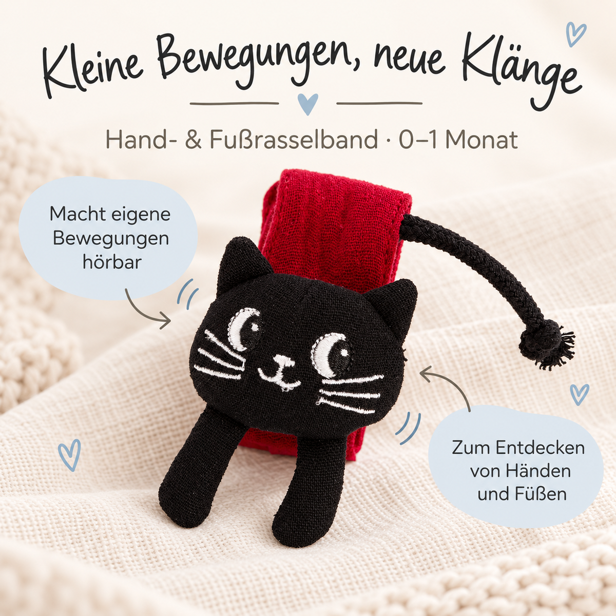 SMALL FOOT Baby-Box - 0 - 3 Monate „Wahrnehmen & Ankommen“