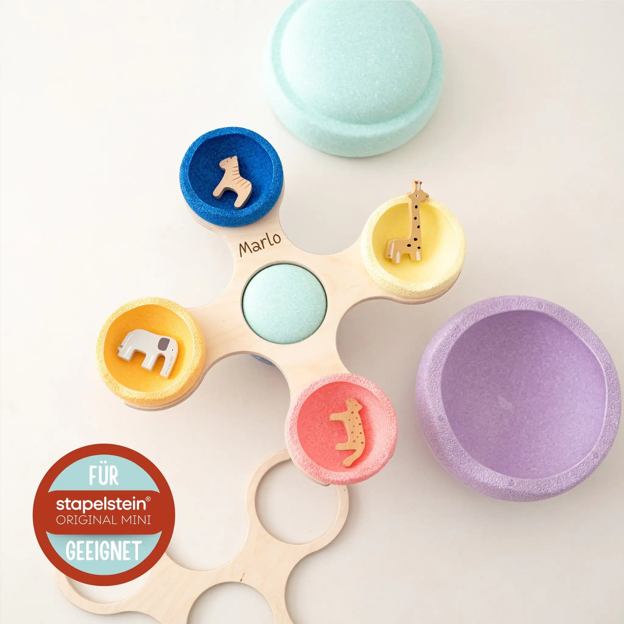 STAPELWELT Abenteuerkarussell für stapelstein® Kinderzimmer -  wunderwunsch