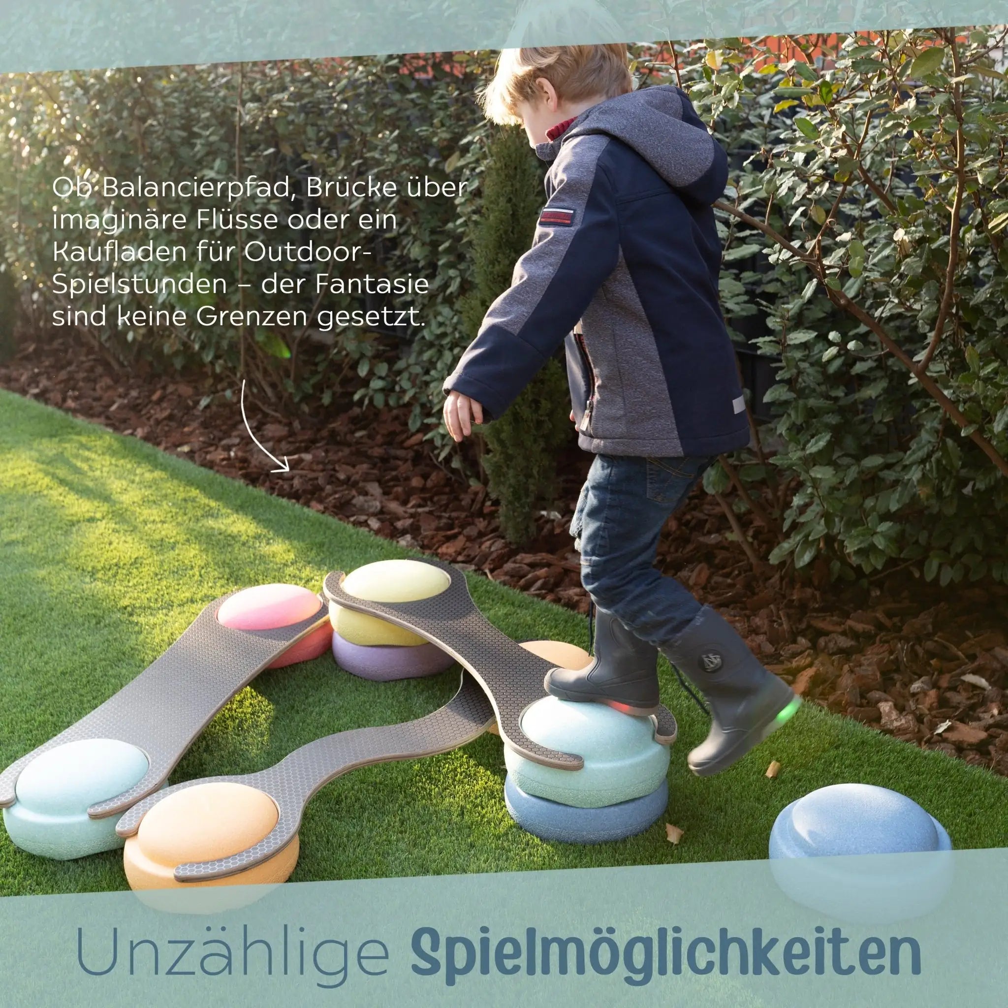 STAPELWELT Outdoor Abenteuerbrücke für stapelstein® Outdoor -  wunderwunsch