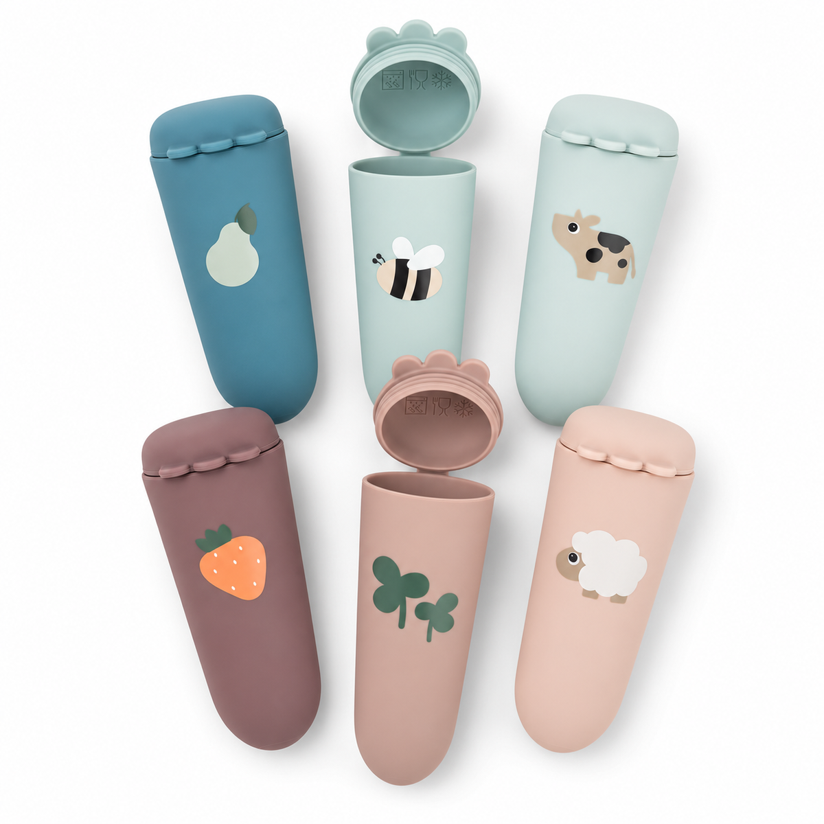 DONEBYDEER 3er-Pack Eisformen aus Silikon