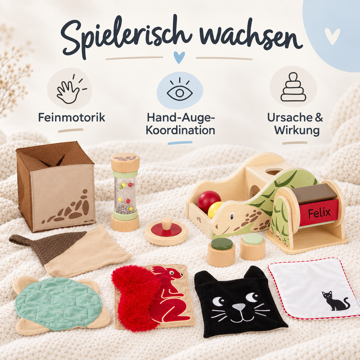 SMALL FOOT Baby-Box - 7 - 9 Monate „Probieren & Verstehen“