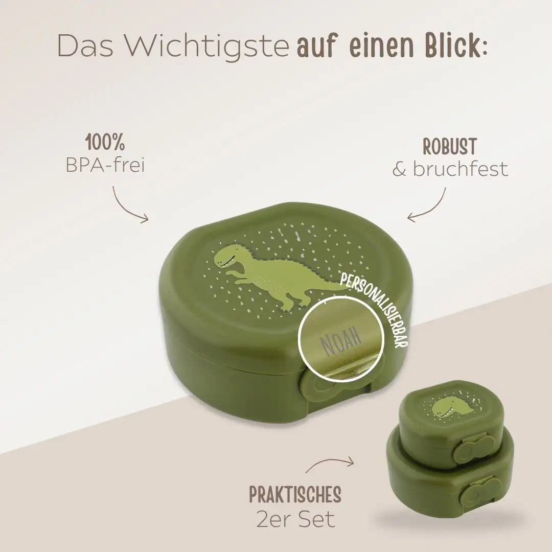 TRIXIE Snackbox rund 2er Set - Tiere Brotdose -  wunderwunsch