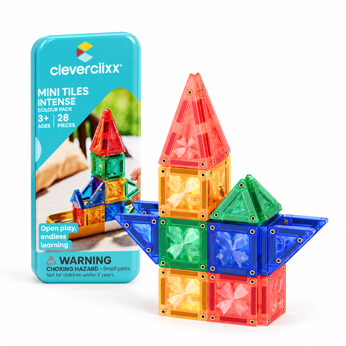 CLEVERCLIXX Mini Tiles Pack - Intense, 28 Teile