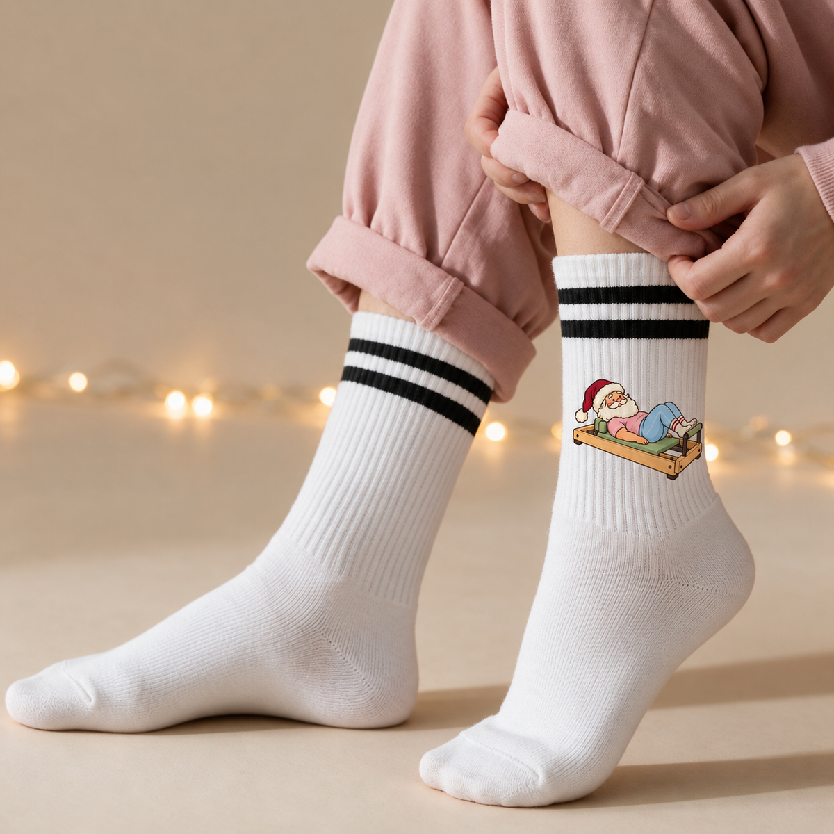 Tennissocken - Weihnachtsmann Pilates