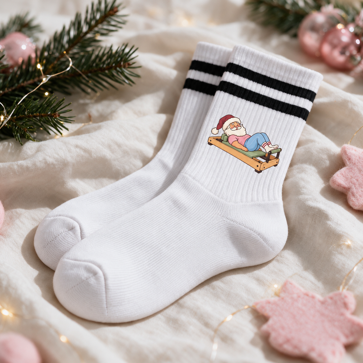 Tennissocken - Weihnachtsmann Pilates