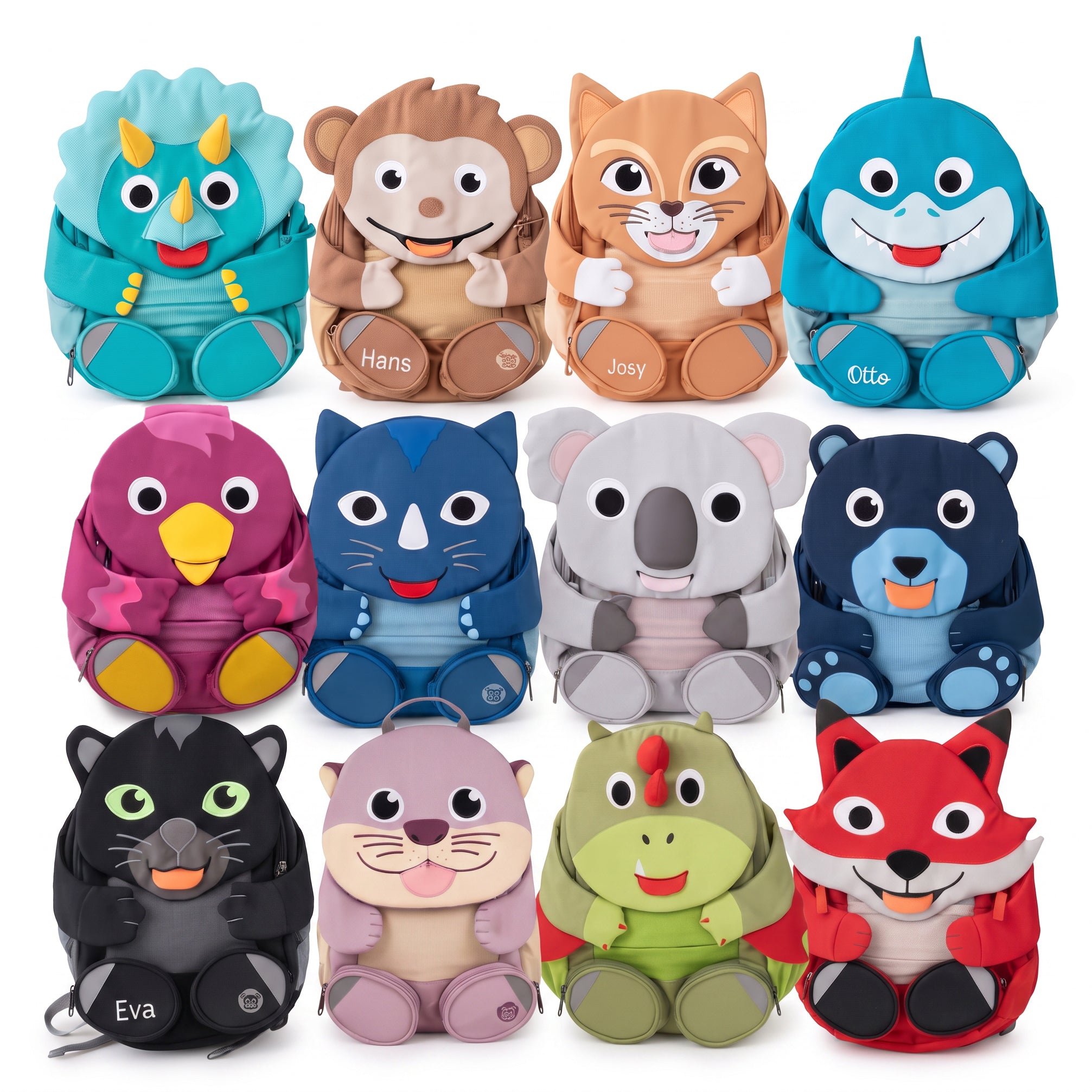AFFENZAHN Rucksack personalisiert