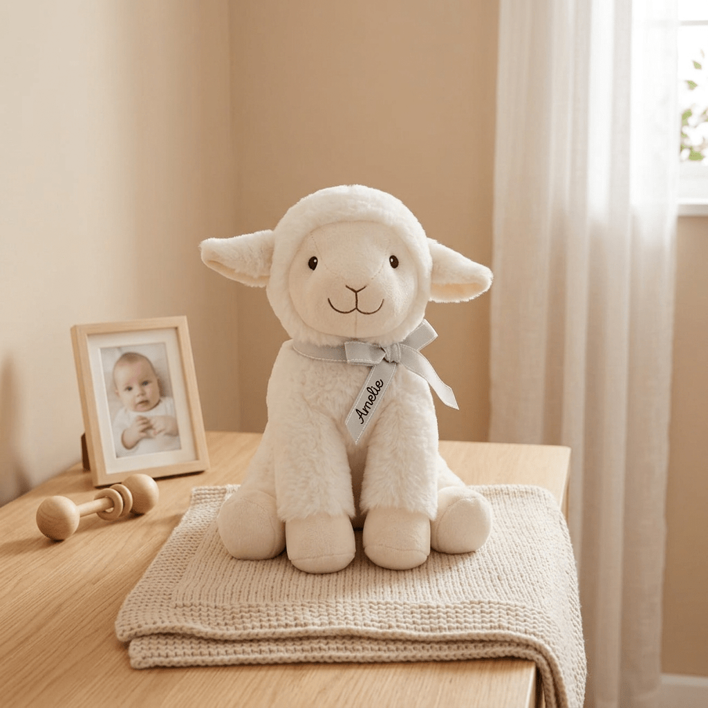 ARTESAVI Kuscheltier Schaf personalisierbar - wunderwunsch
