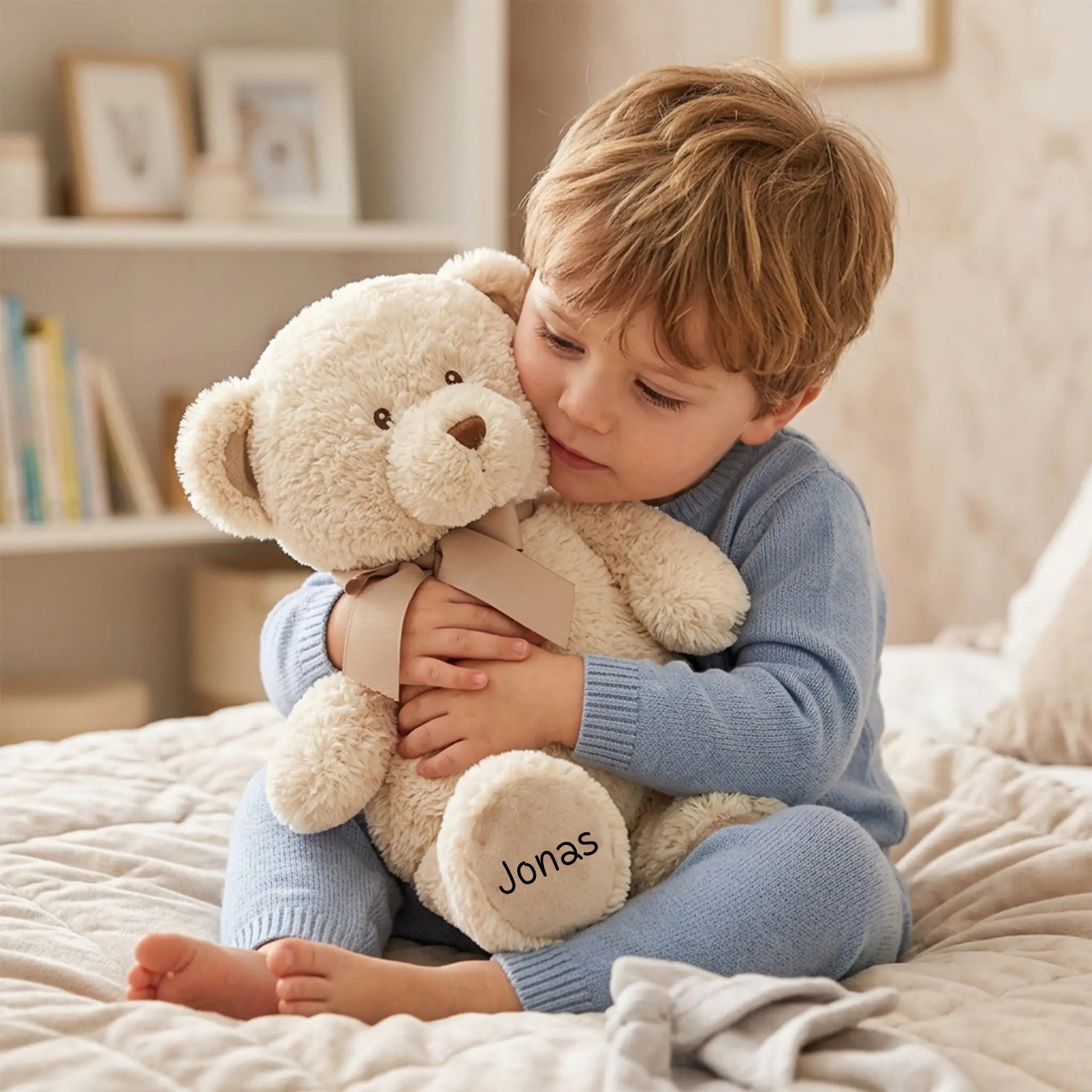 ARTESAVI Kuscheltier Teddybär personalisierbar - wunderwunsch