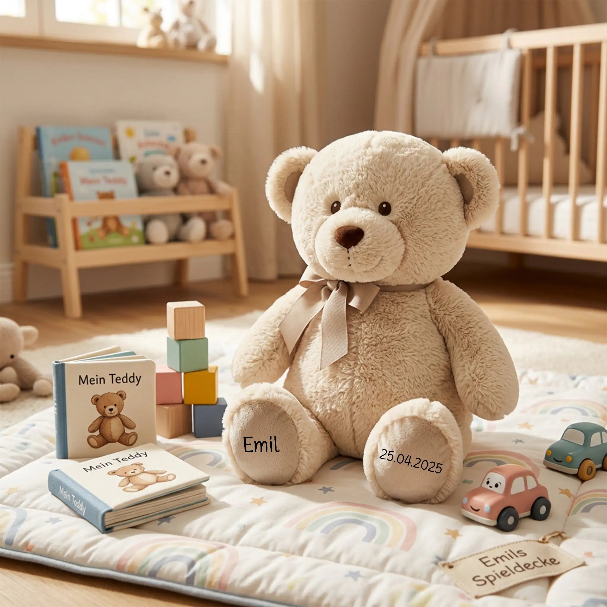 ARTESAVI Kuscheltier Teddybär personalisierbar - wunderwunsch