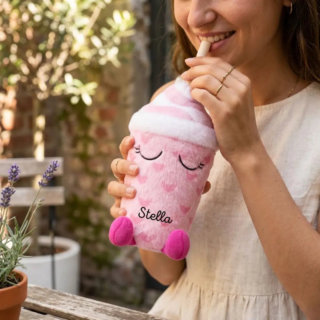 ASOBU Tumbler mit Plüsch personalisierbar - wunderwunsch