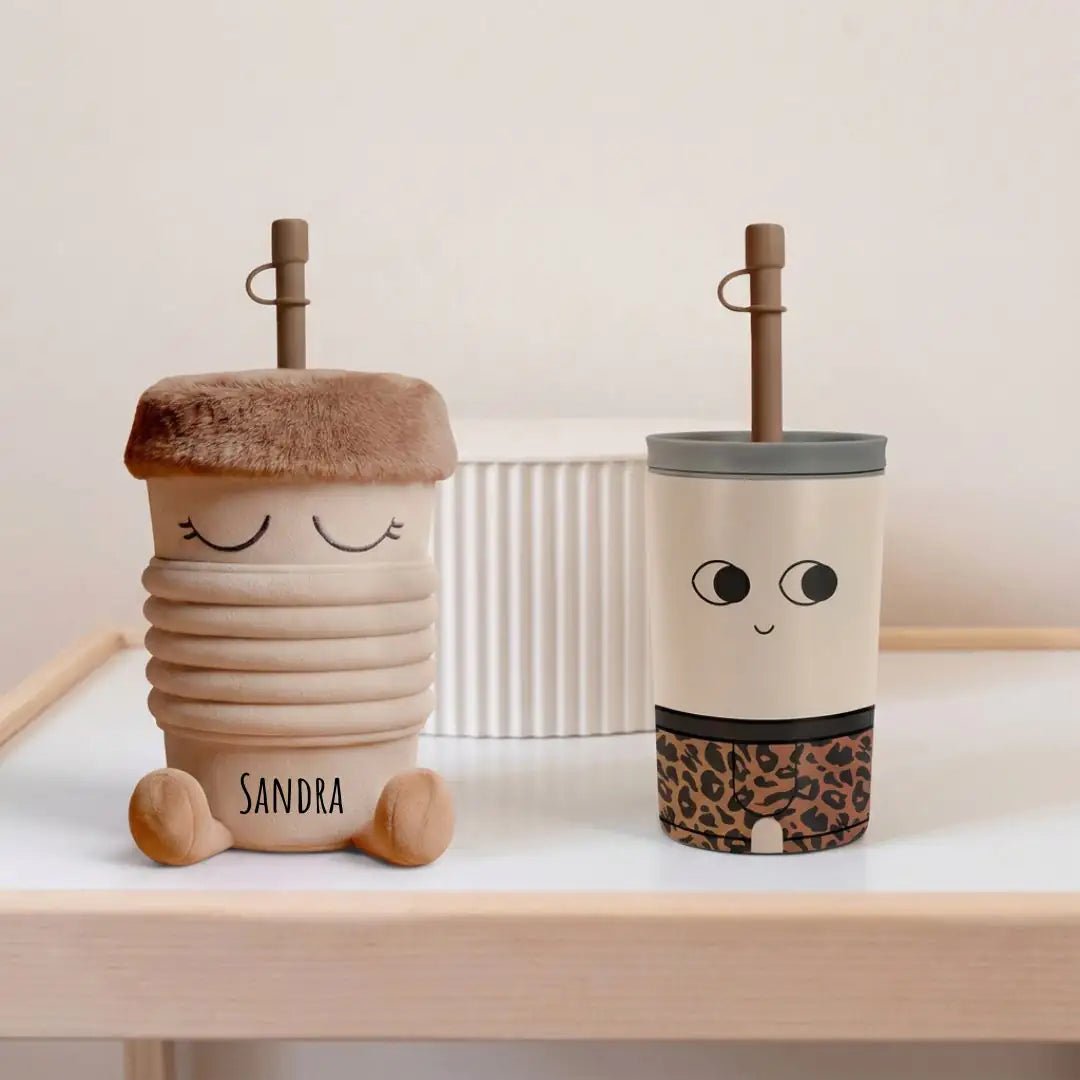 ASOBU Tumbler mit Plüsch personalisierbar - wunderwunsch