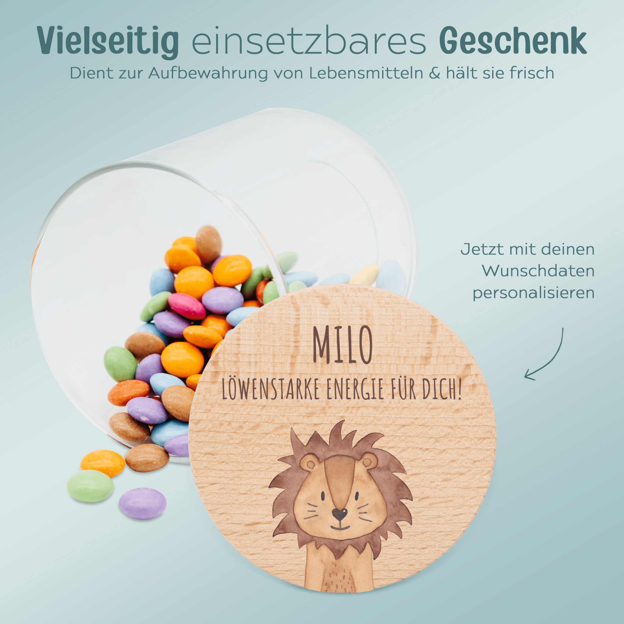Aufbewahrungsglas "Tier" - wunderwunsch