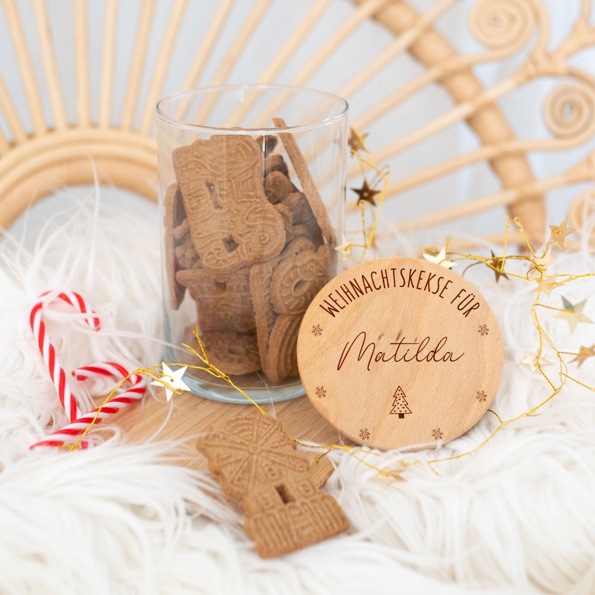 Aufbewahrungsglas "Weihnachtskekse" - wunderwunsch