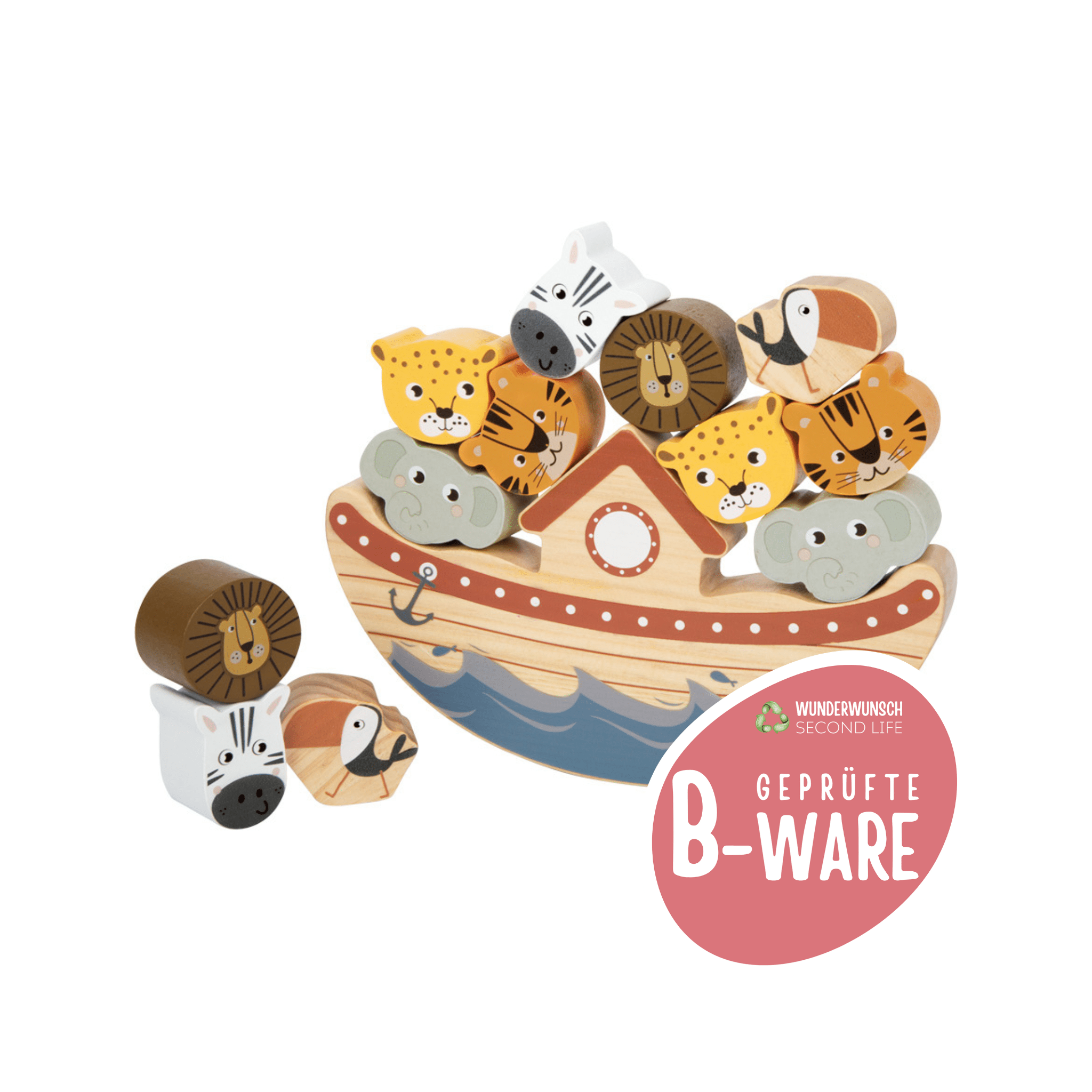 B - WARE SMALL FOOT Balancierspiel Arche Safari Tiere - wunderwunsch
