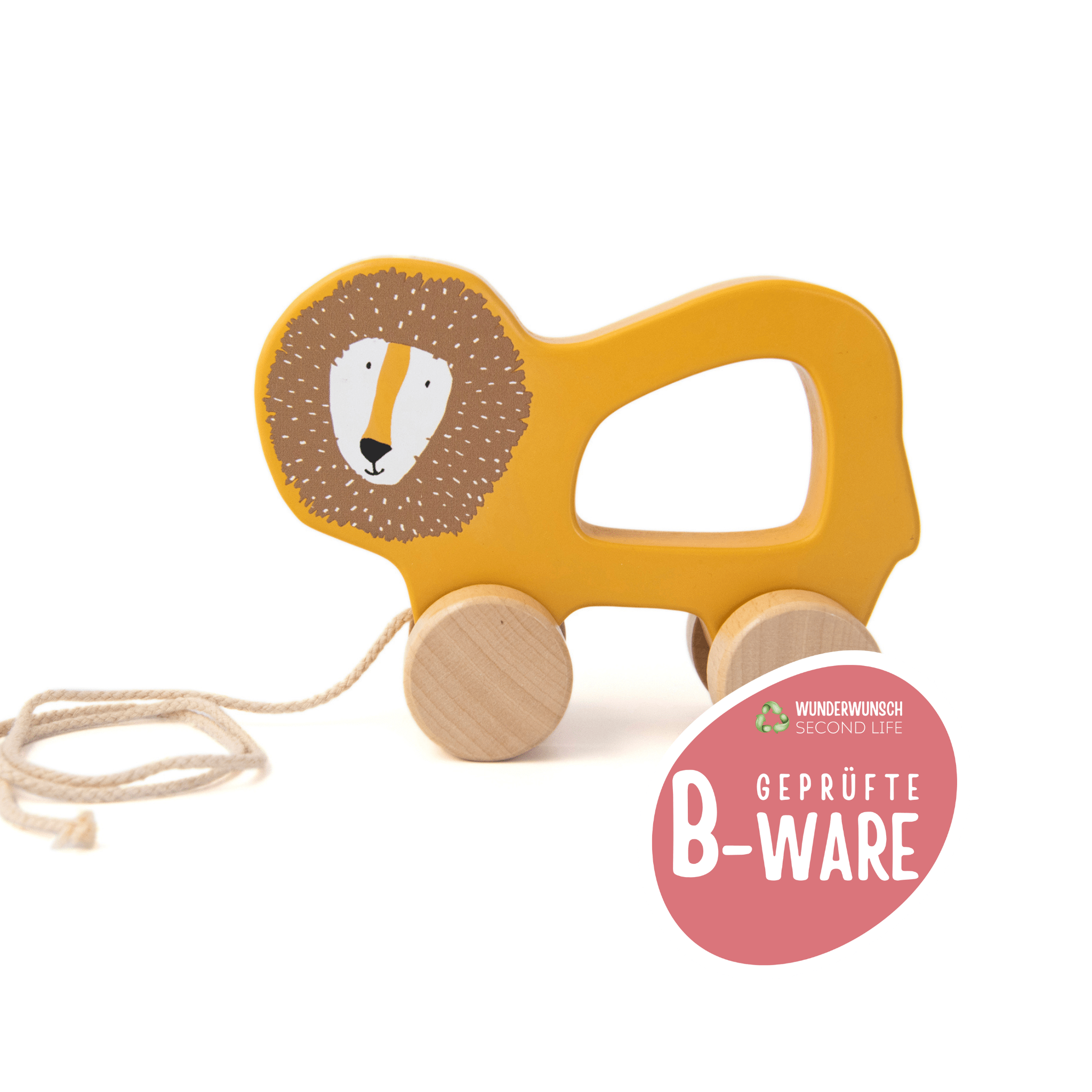 B - WARE TRIXIE Nachziehtier Holz - Löwe - wunderwunsch