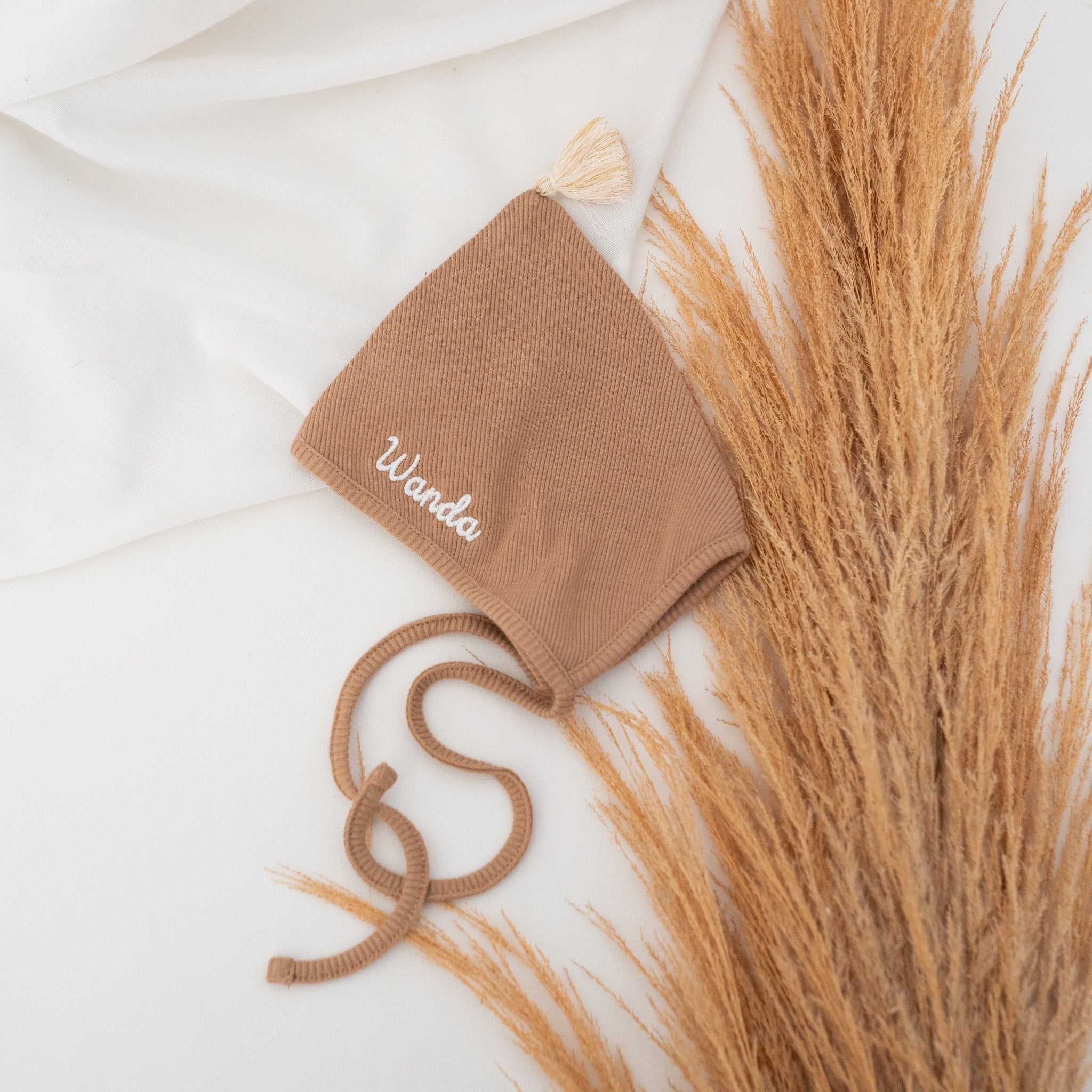 BABY BELLO Zipfelmütze - in hellbraun, beige, dunkelbraun & creme - wunderwunsch