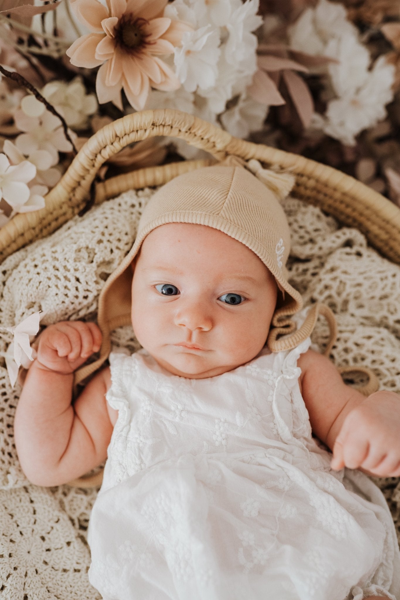 BABY BELLO Zipfelmütze - in hellbraun, beige, dunkelbraun & creme - wunderwunsch