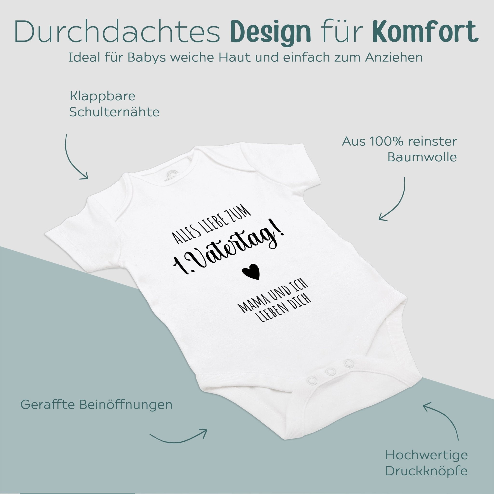 Baby Body "Alles Liebe zum 1. Vatertag" - wunderwunsch
