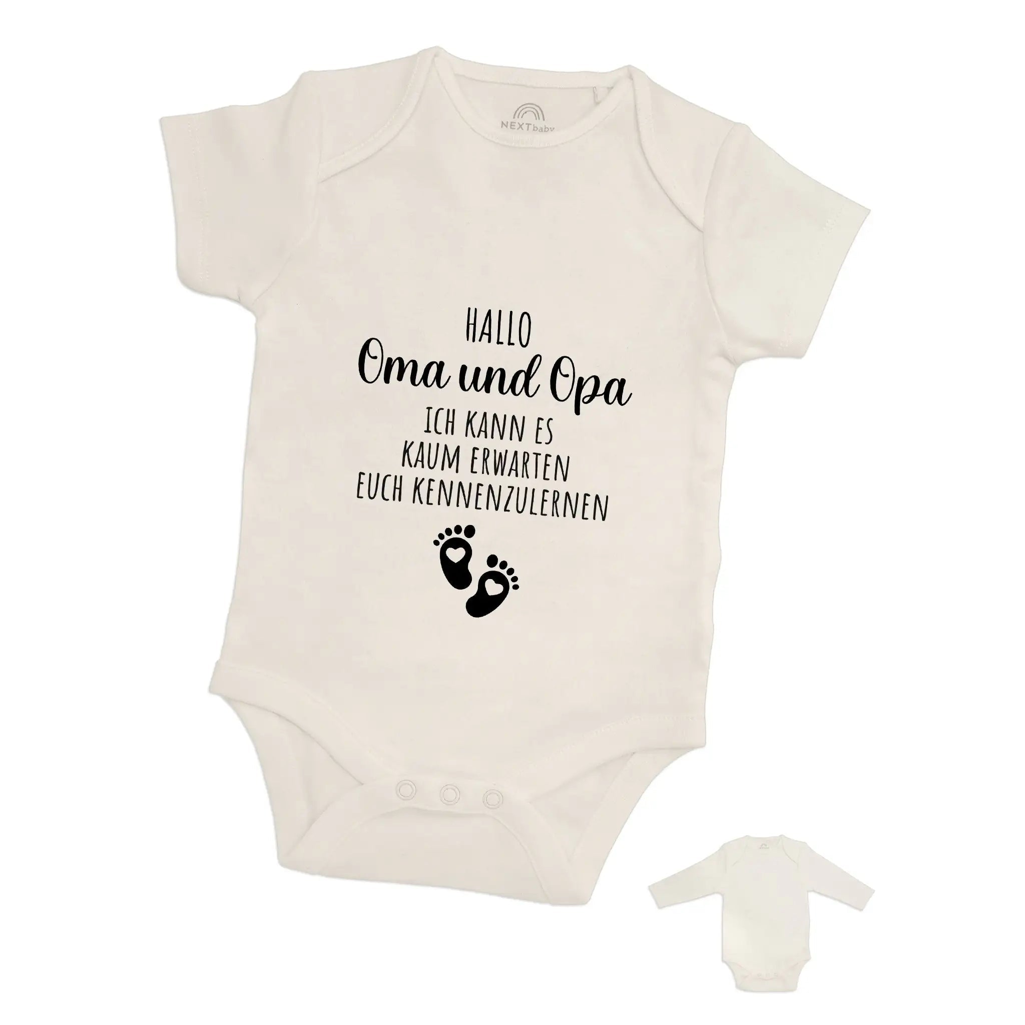 Baby Body "Hallo Oma und Opa" - wunderwunsch
