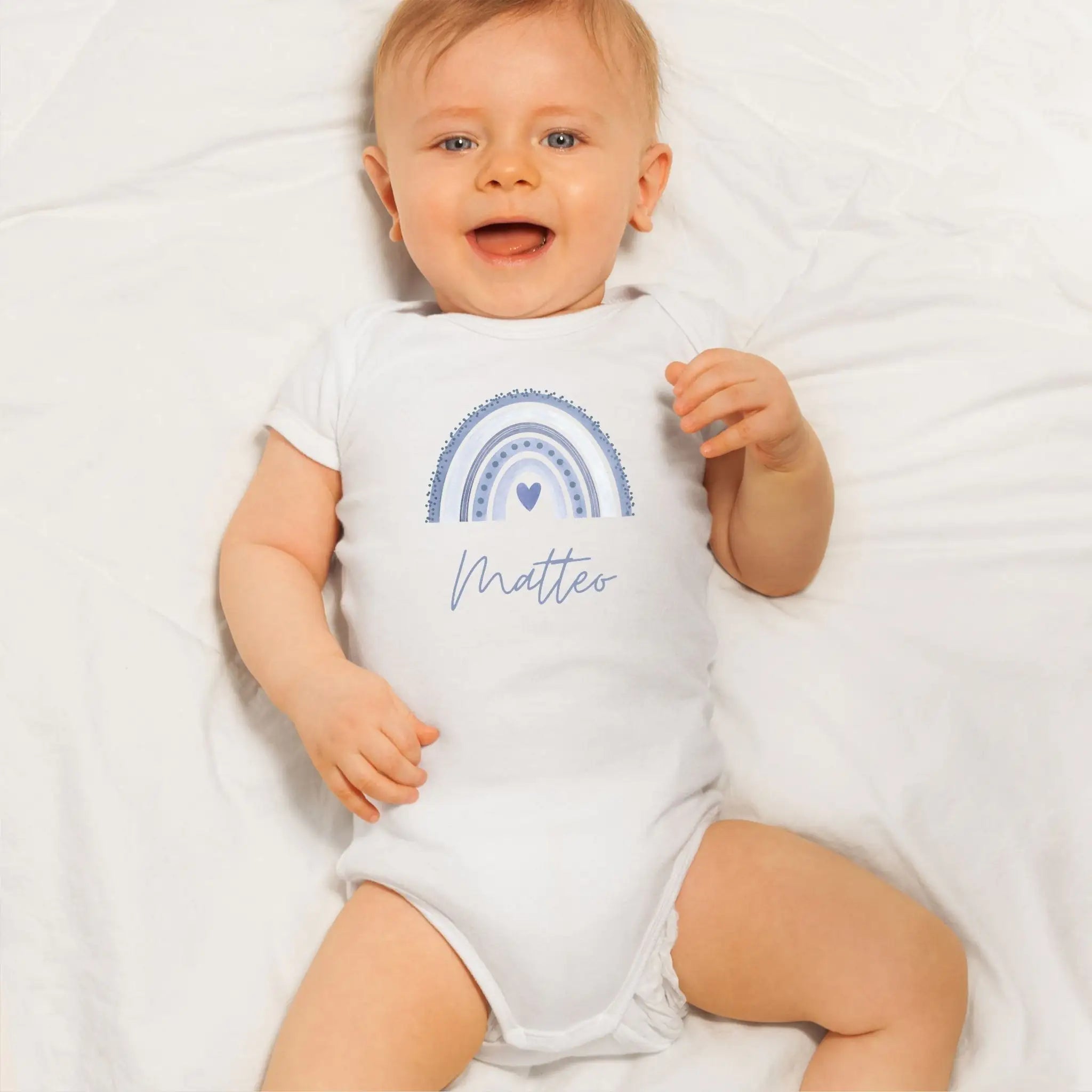Baby Body "Regenbogen" personalisiert - wunderwunsch