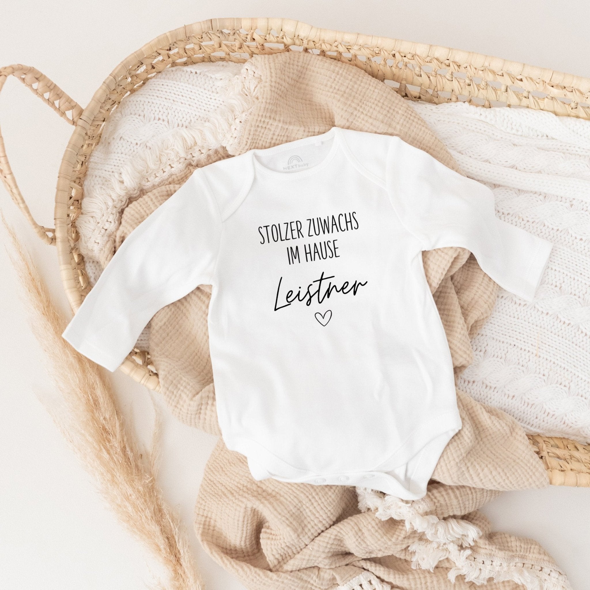 Baby Body "Stolzer Zuwachs" personalisiert - wunderwunsch