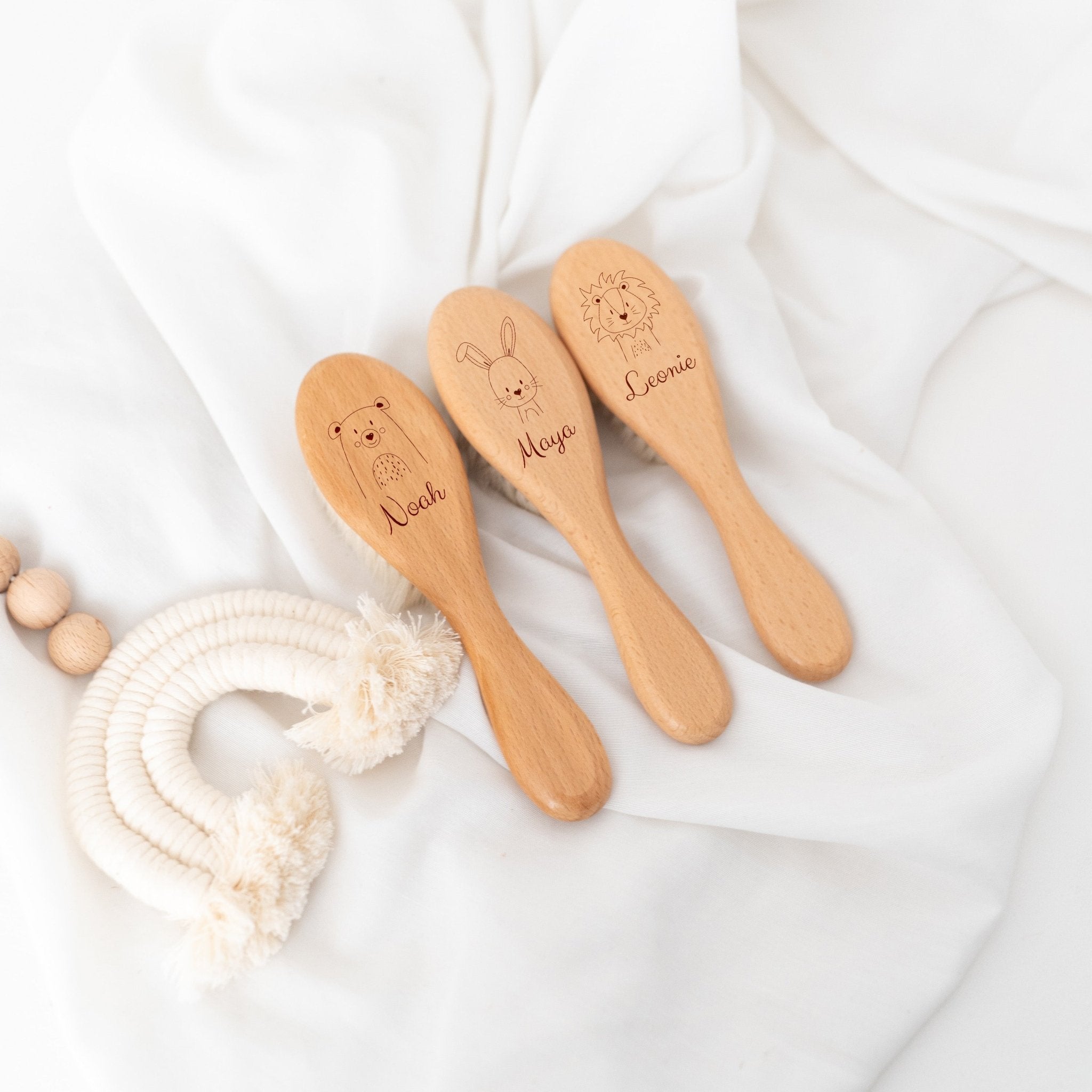 Babyhaarbürste personalisiert - Tier - wunderwunsch