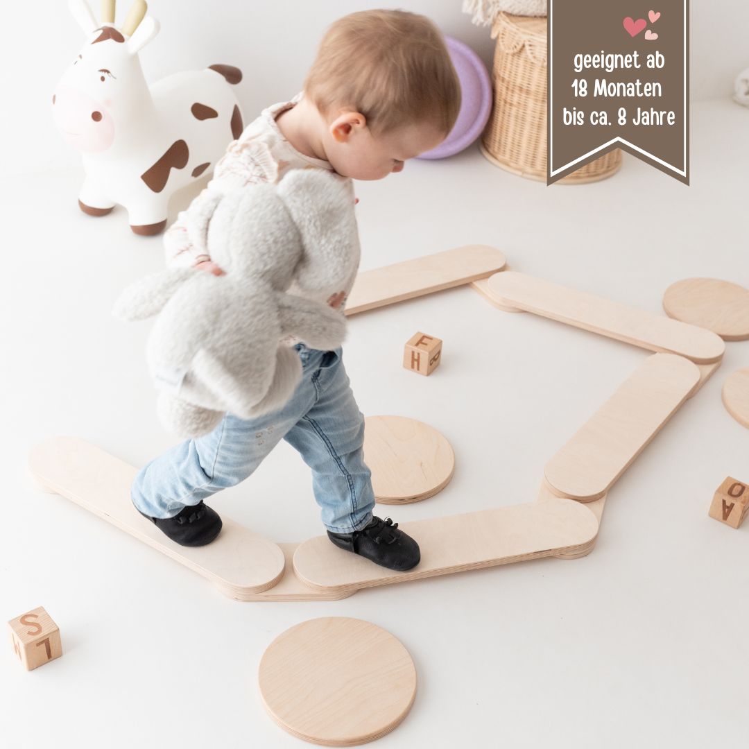 Balancespiel Set aus Holz - wunderwunsch