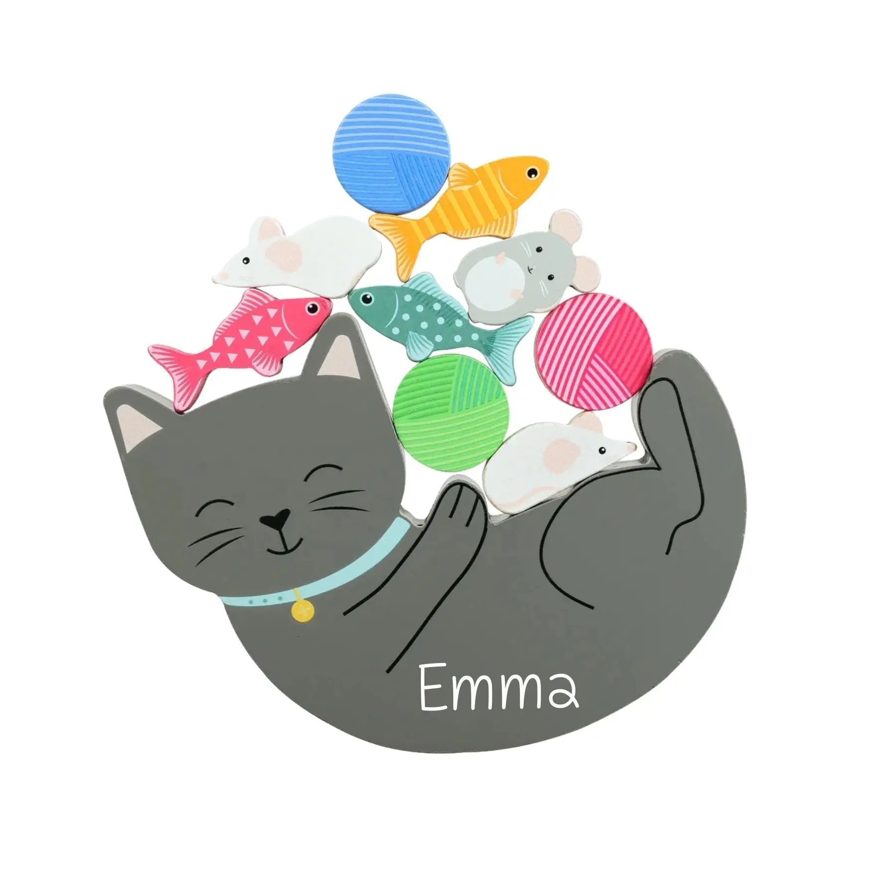 Balancierspiel Katze personalisierbar - wunderwunsch