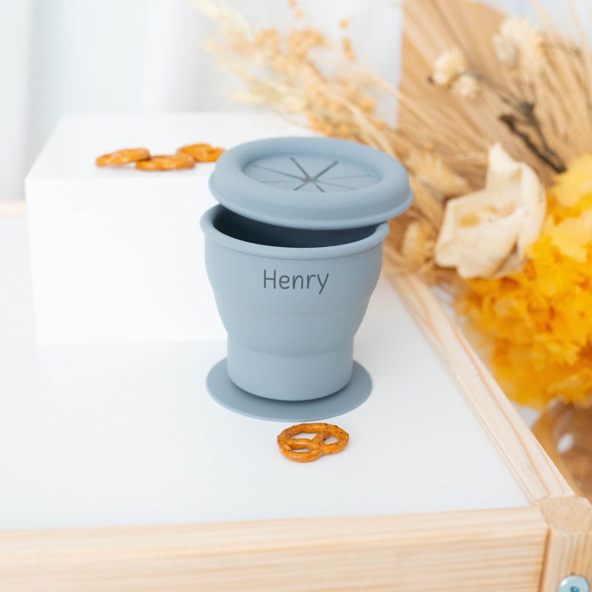 BAMBINO faltbarer Snackbecher personalisiert - wunderwunsch