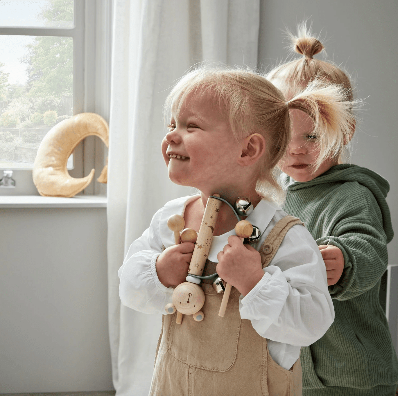 BAMBINO Glöckchen Rassel personalisiert - Träumerische Töne Hase, Elefant, Bär - wunderwunsch