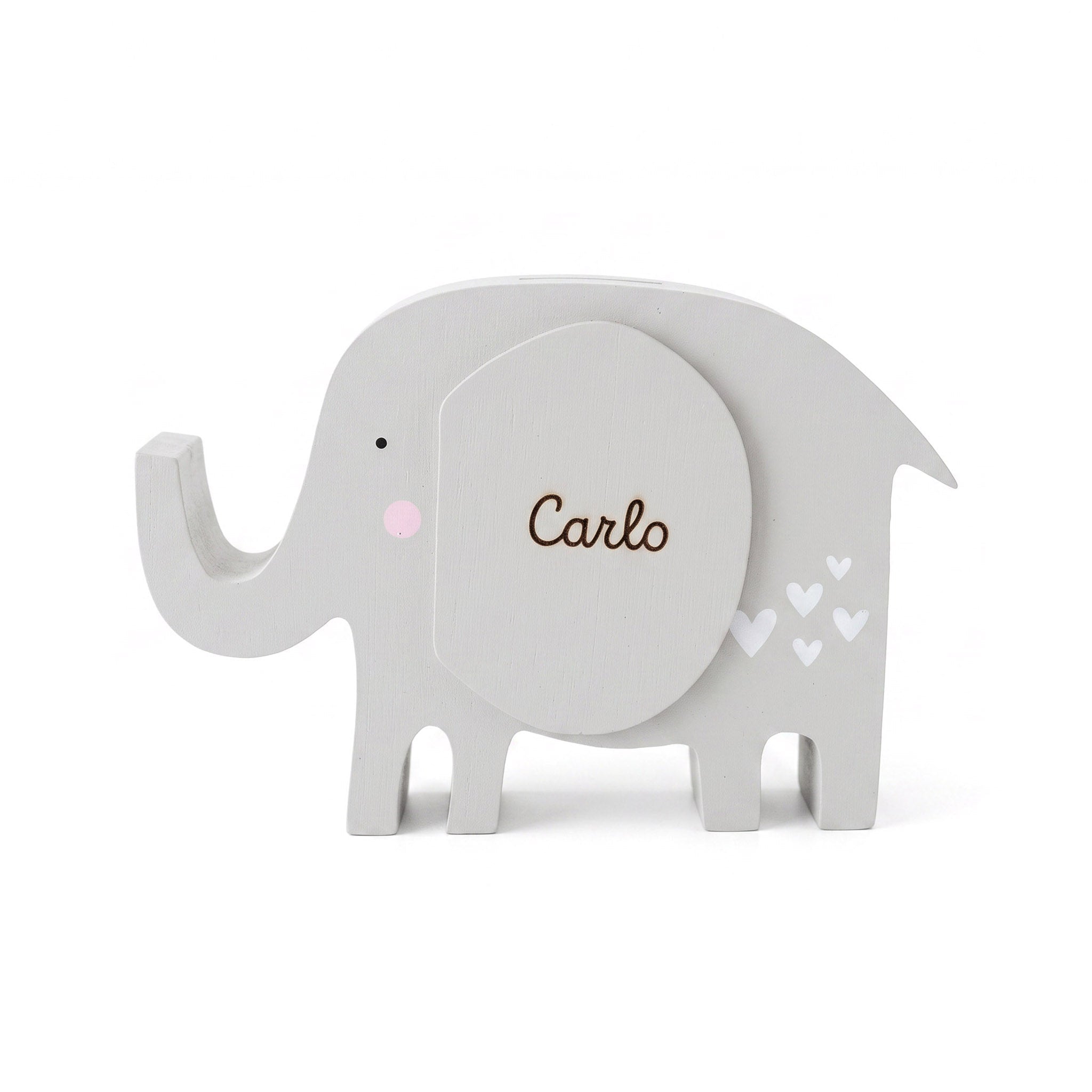 BAMBINO Spardose Holz Elefant personalisiert - wunderwunsch