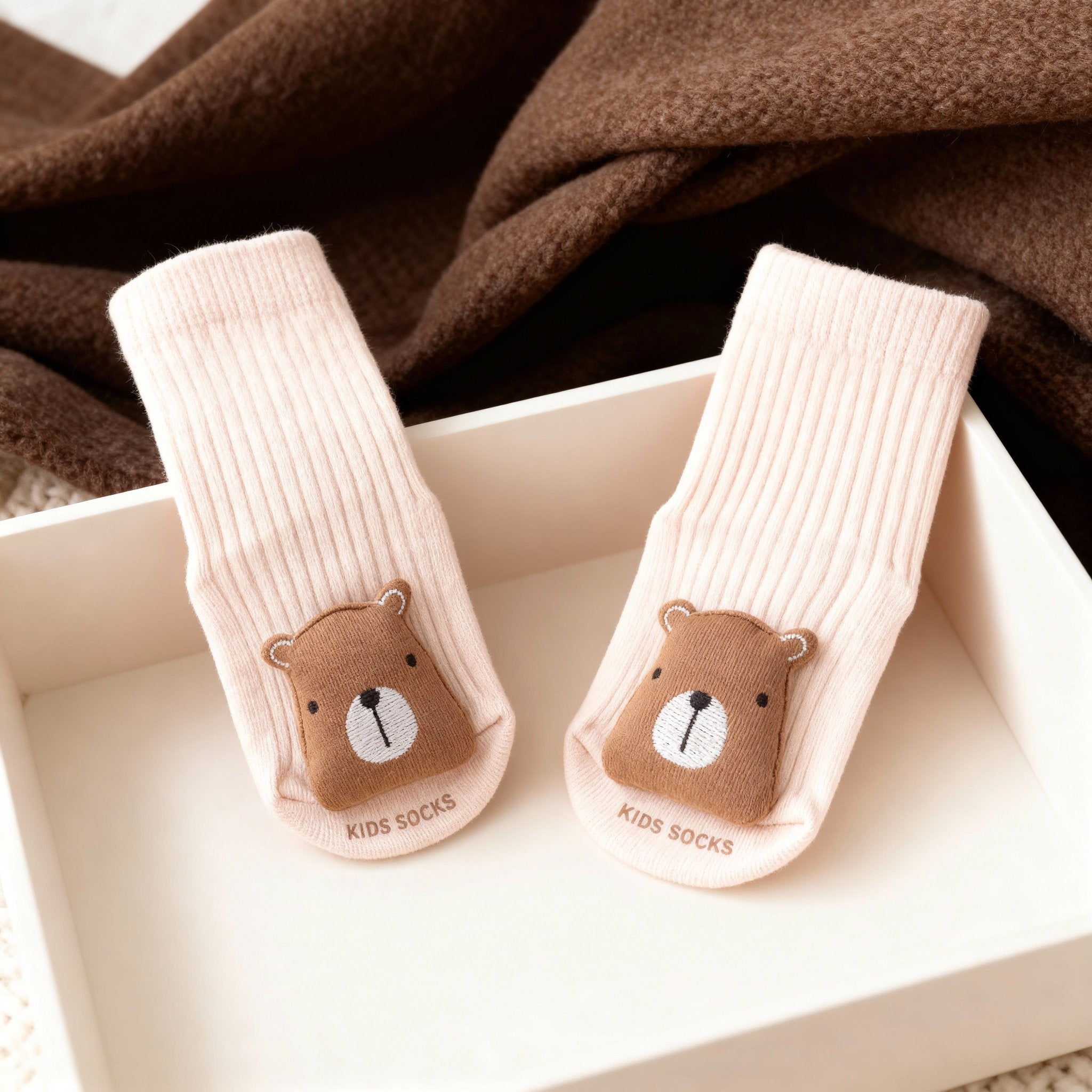 Baumwollsöckchen mit Stoppern 0 - 6 Monate - Bär, Koala, Elefant - wunderwunsch