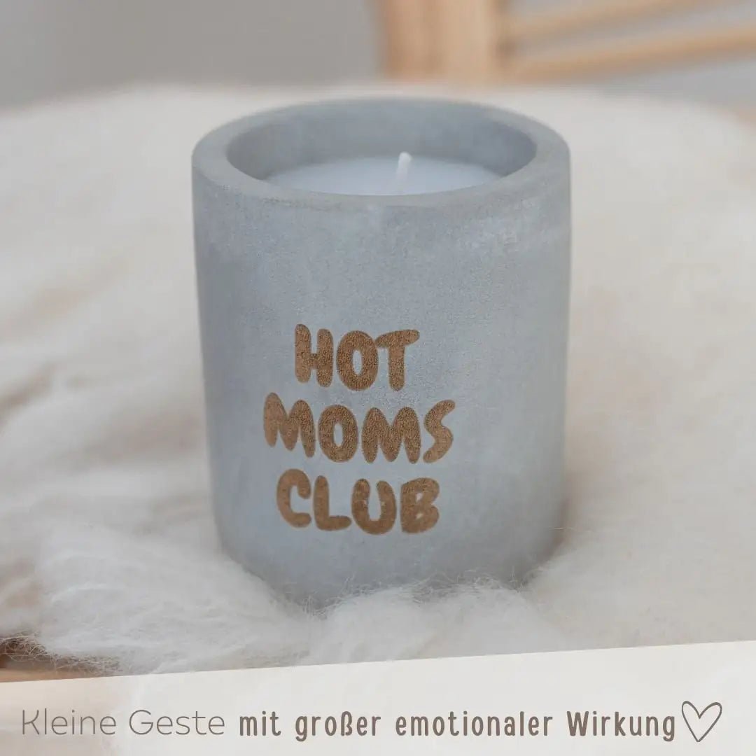Beton Kerze - Hot Moms Club - wunderwunsch