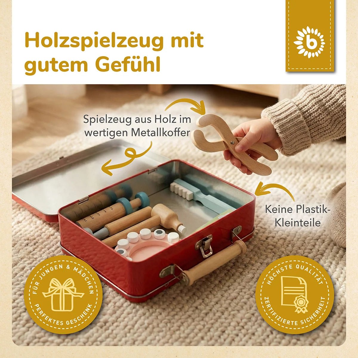 BIECO Kinder Zahnarztkoffer personalisiert - wunderwunsch