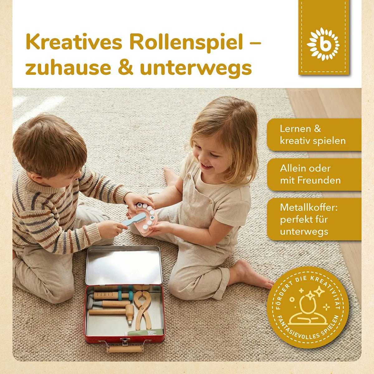 BIECO Kinder Zahnarztkoffer personalisiert - wunderwunsch
