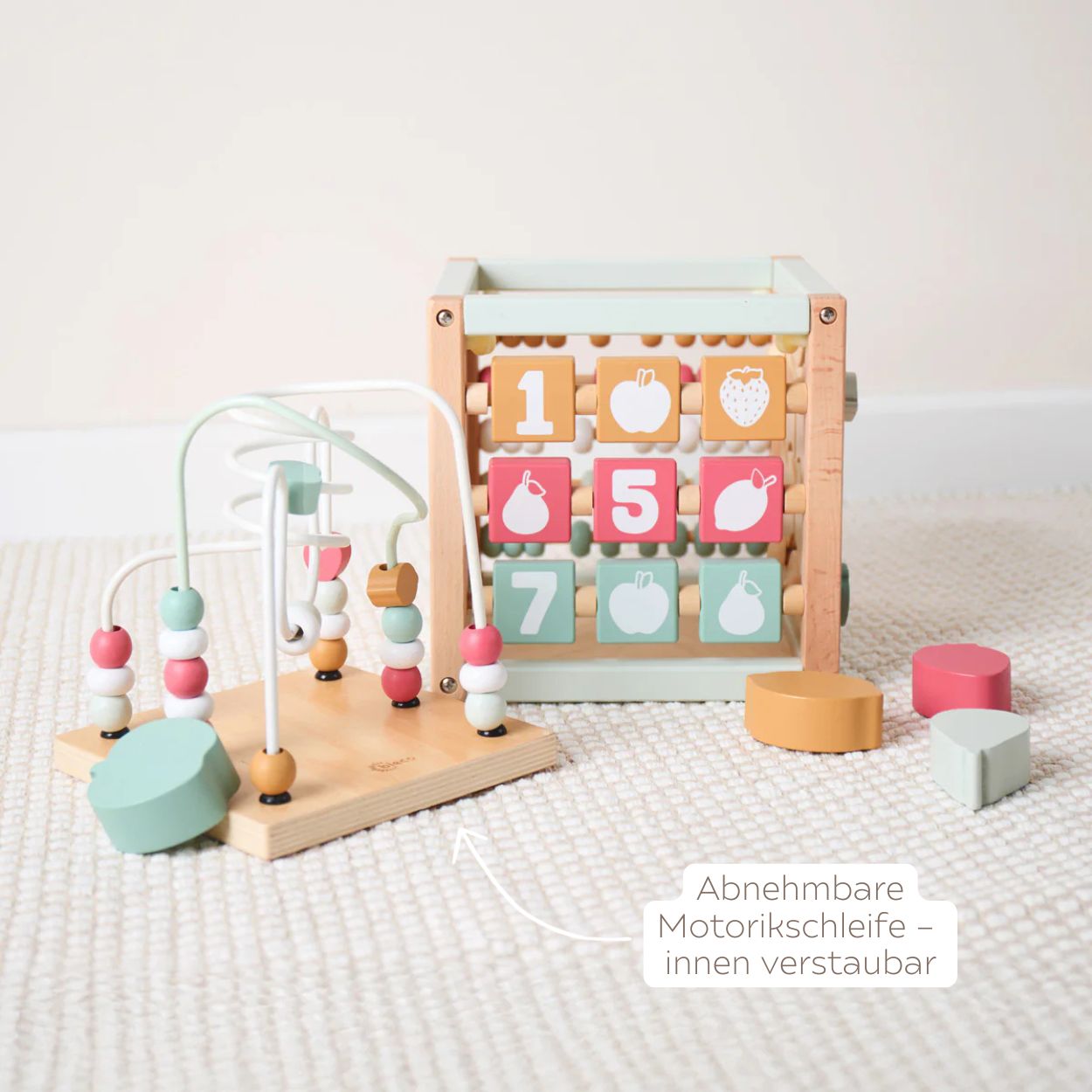 BIECO Motorikwürfel Früchte personalisierbar - wunderwunsch