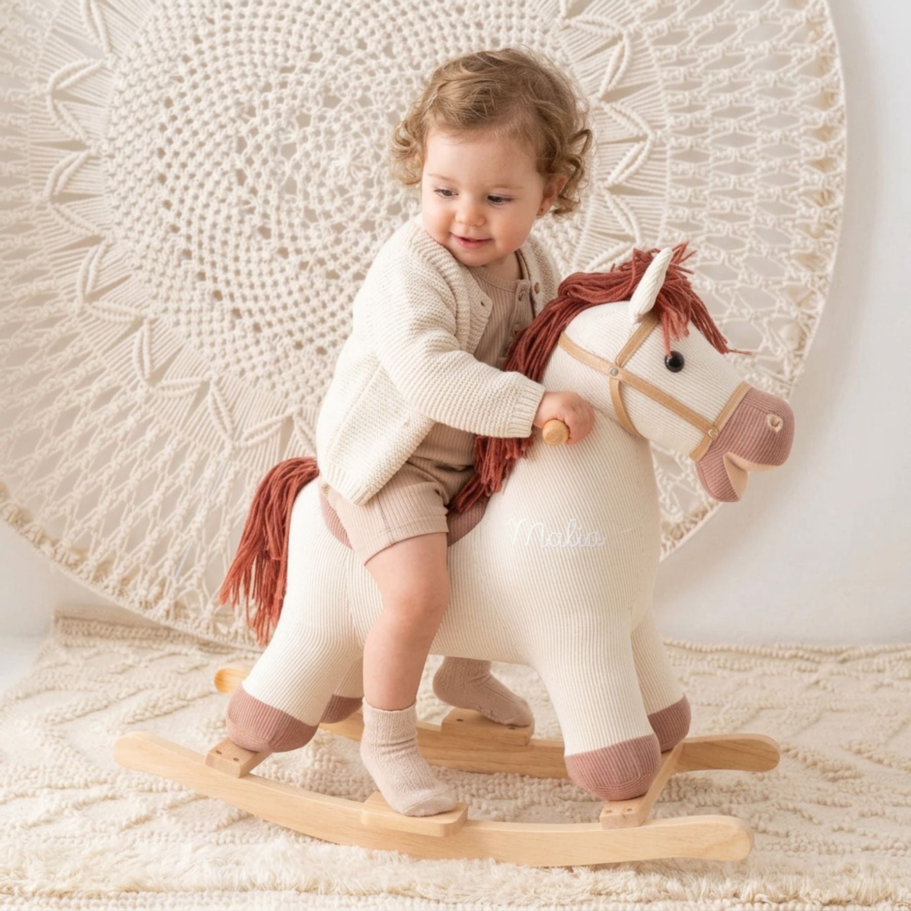 BIECO Schaukelpferd personalisierbar - wunderwunsch