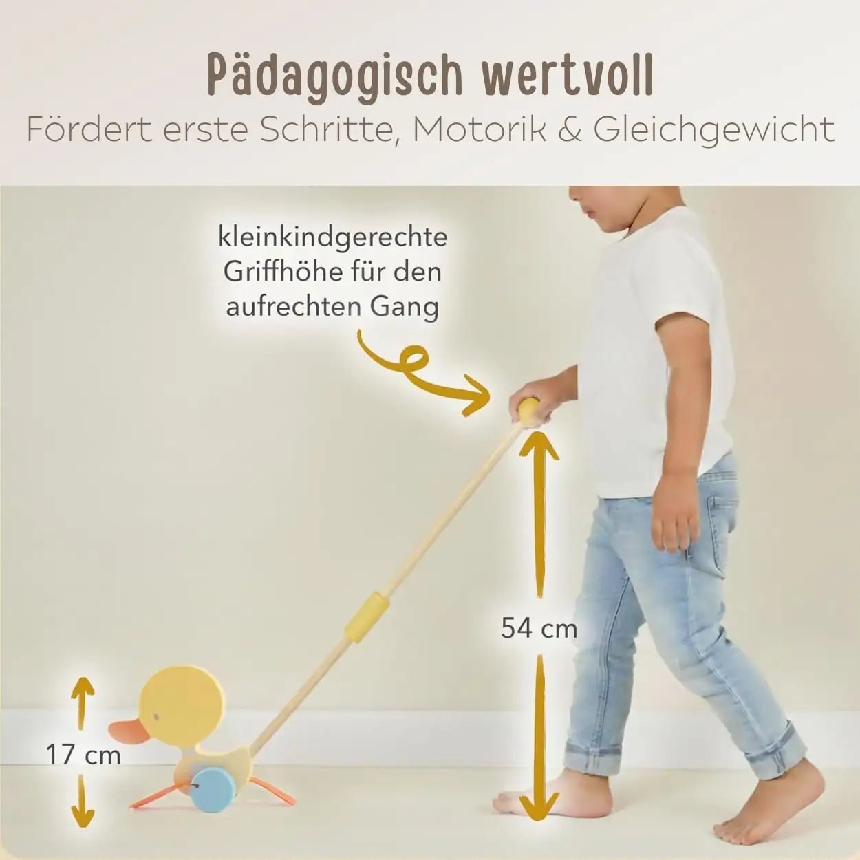 BIECO Schiebetier Ente Holz personalisierbar - wunderwunsch