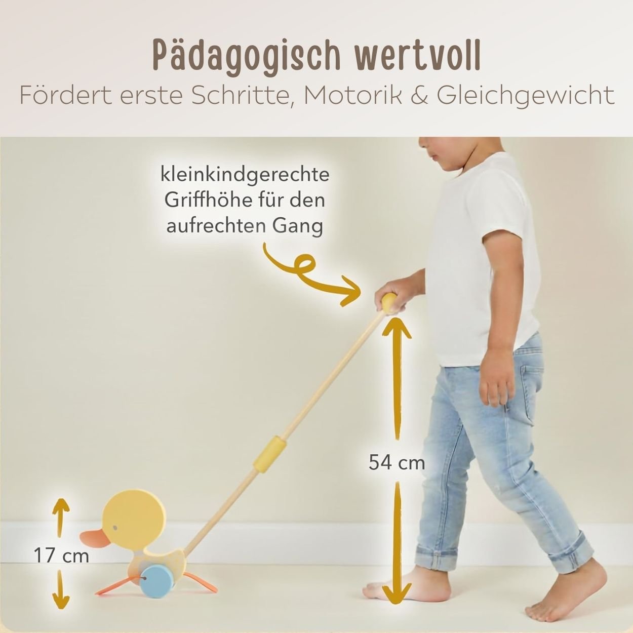 BIECO Schiebetier Ente Holz personalisierbar - wunderwunsch