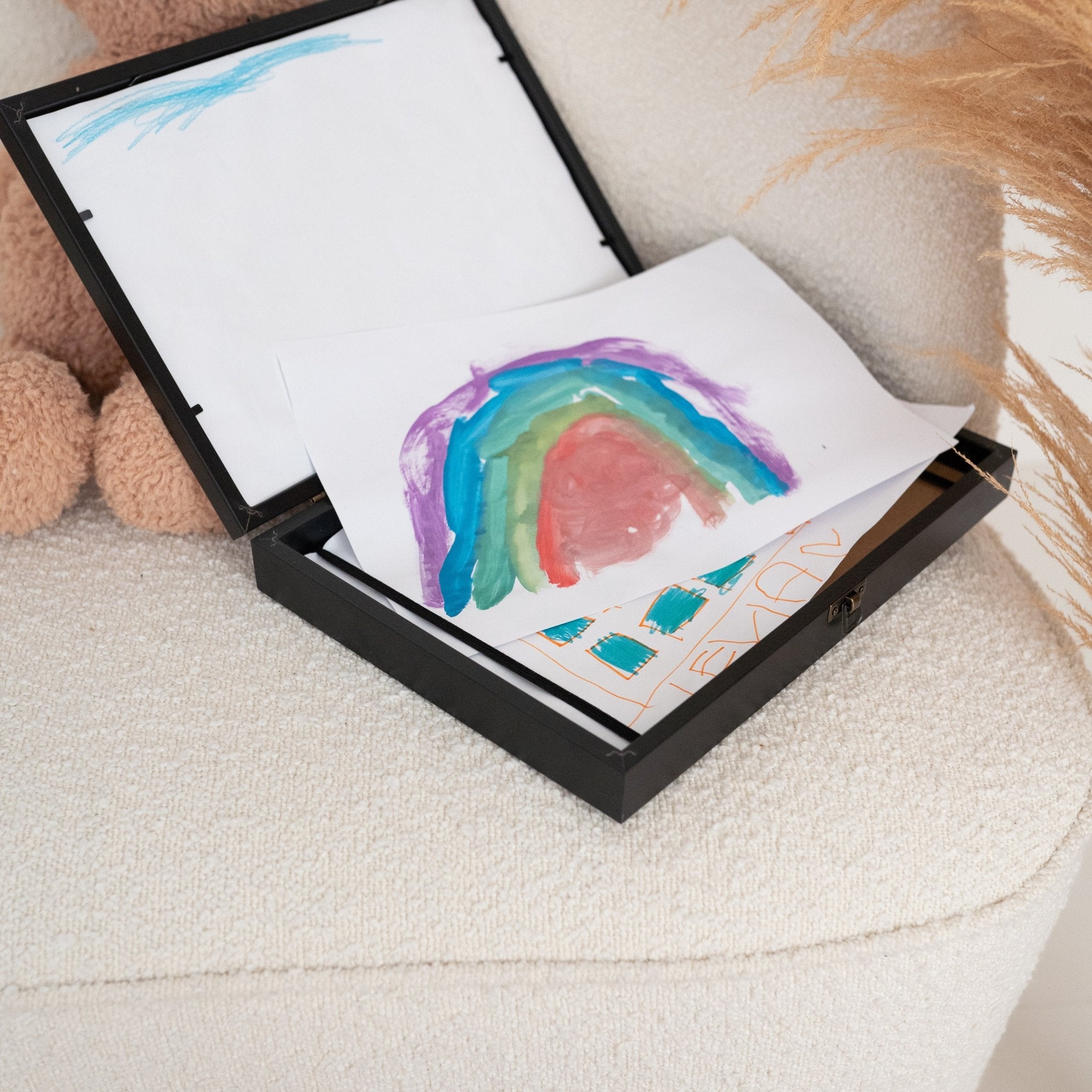 Bilderrahmen und Aufbewahrung für Kinderkunstwerke - wunderwunsch
