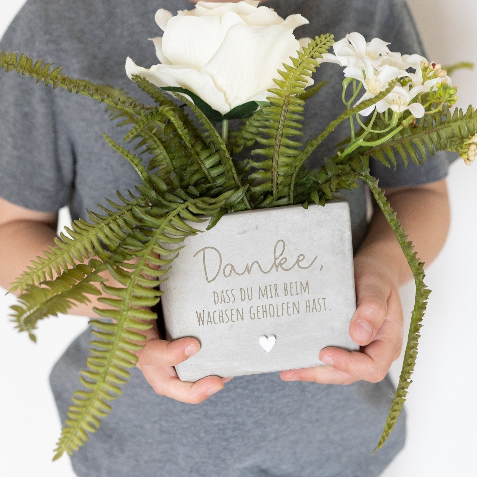 Blumentopf - Danke, dass du beim wachsen geholfen hast - wunderwunsch